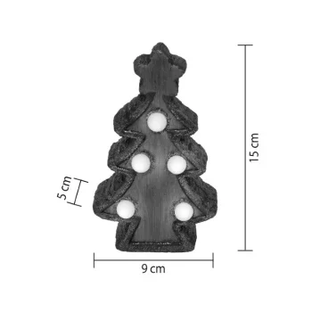 Novogodišnja svetleća keramička dekoracija jelka KDC15/T-1